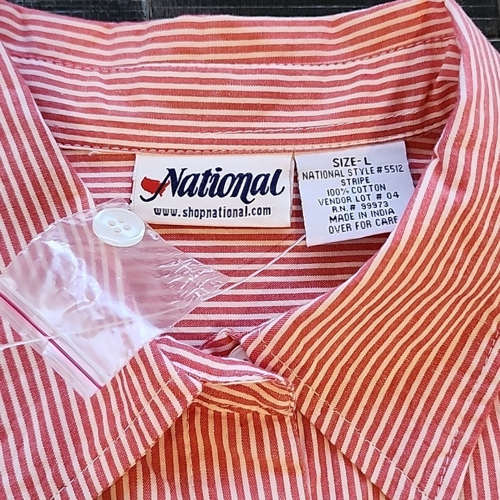 NATIONAL 2 PIECE BUTTON DOWN TOP - Picture 7 of 7